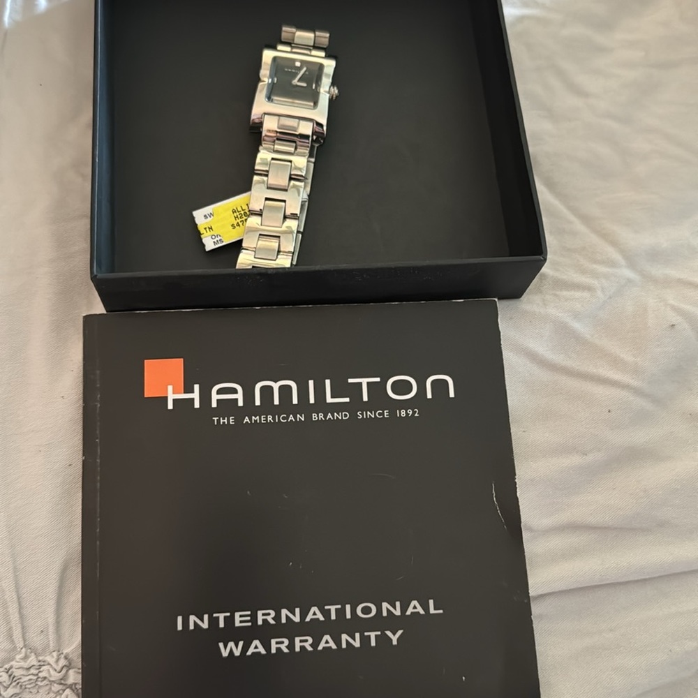 Hamilton stainless steel watch new with tags UNISEX